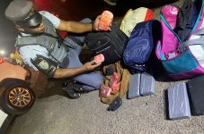 durante-viagem-em-onibus-interestadual,-bolivianos-sao-presos-com-10-tabletes-de-cocaina-escondidos-em-mochilas