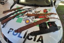 homem-e-flagrado-cacando-e-acaba-preso-por-porte-ilegal-de-arma-de-fogo,-em-rancharia